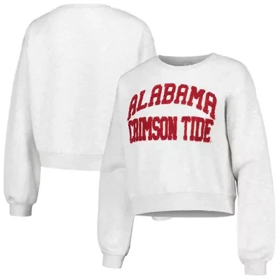 Alabama Crimson Tide NCAA Core Chenille Cropped Pullover Sweatshirt