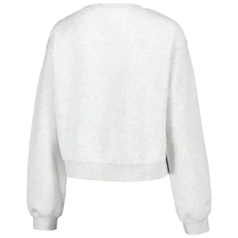 NCAA Georgia Bulldogs Core Chenille Cropped Pullover Sweatshirt
