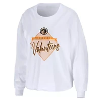 NCAA Tennessee Volunteers Diamond Long Sleeve Cropped T-Shirt