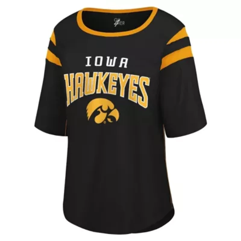 NCAA Iowa Hawkeyes Plus Linebacker Half-Sleeve T-Shirt