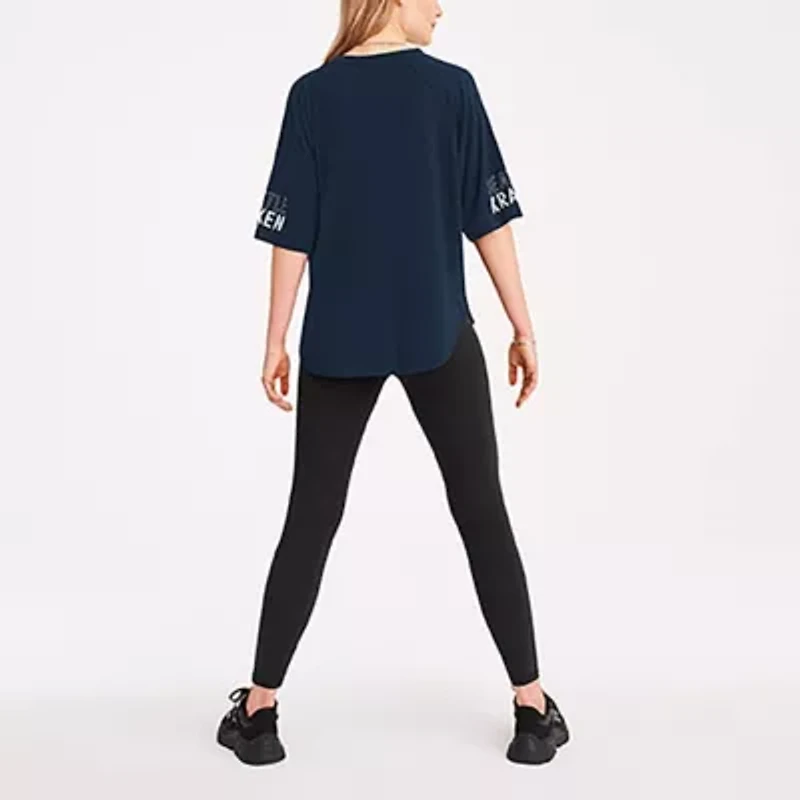 NHL Seattle Kraken Diana Tri-Blend Oversized T-Shirt