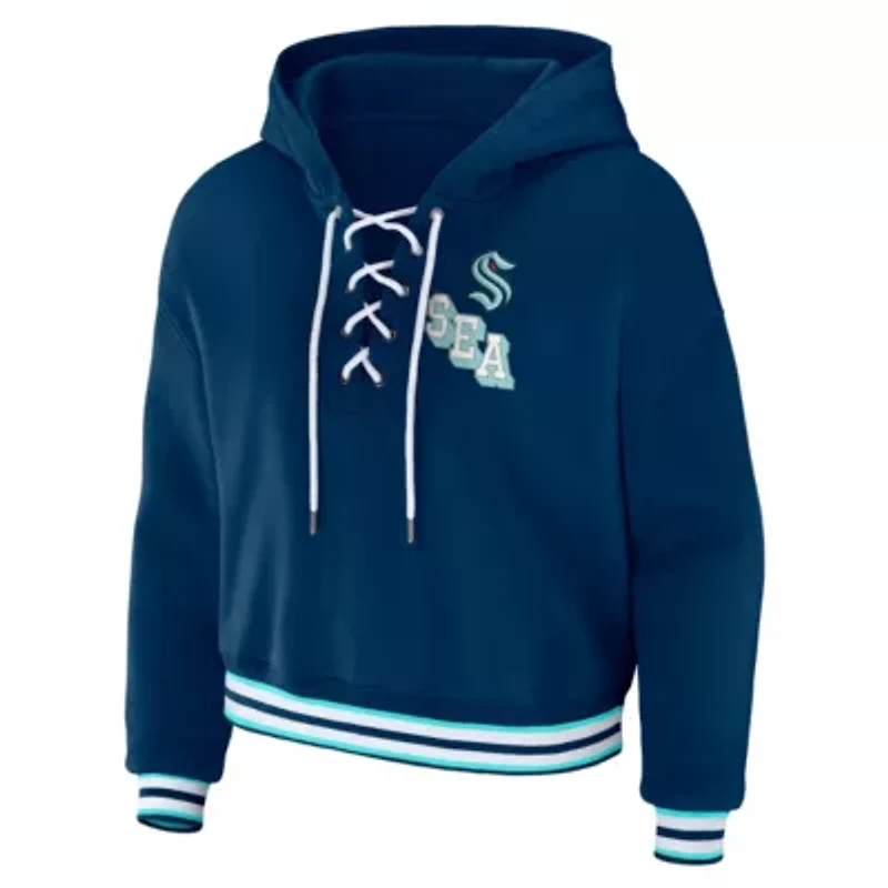 NHL Seattle Kraken Lace-Up Pullover Hoodie