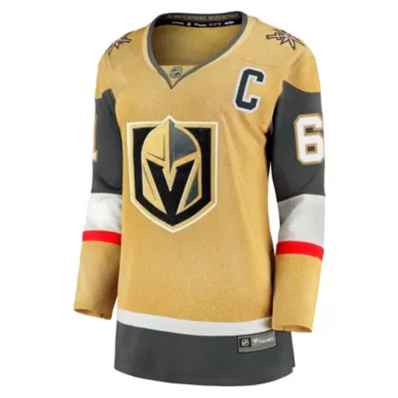 NHL Fanatics Mark Vegas Golden Knights Captain Patch Home Breakaway Player Jersey