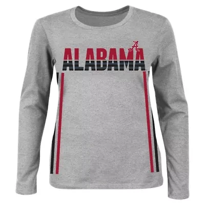 Alabama Crimson Tide NCAA Plus Side Stripe Fleece Pullover Sweatshirt