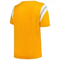 NCAA Tennessee Volunteers Plus Striped Tailgate Scoop Neck T-Shirt