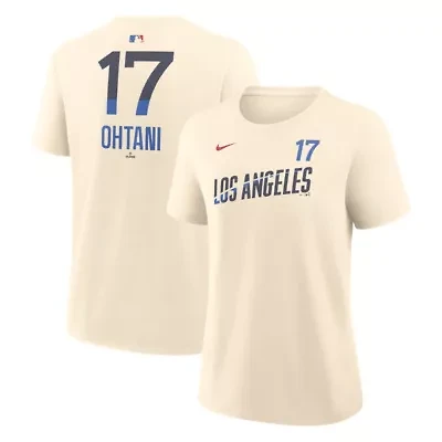 MLB Nike Shohei Ohtani Los Angeles Dodgers City Connect Name & Number T-Shirt