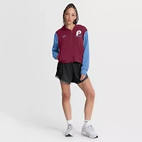 MLB Nike Burgundy/Light Philadelphia Phillies Cooperstown Collection Cropped Full-Zip Hoodie