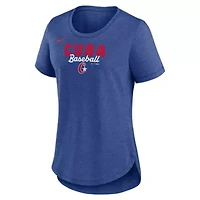 World Baseball Nike Cuba 2026 Classic Arched Tri-Blend T-Shirt