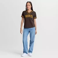 MLB Fanatics San Diego Padres Diva Race Raglan V-Neck T-Shirt