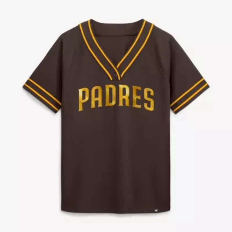 MLB Fanatics San Diego Padres Diva Race Raglan V-Neck T-Shirt