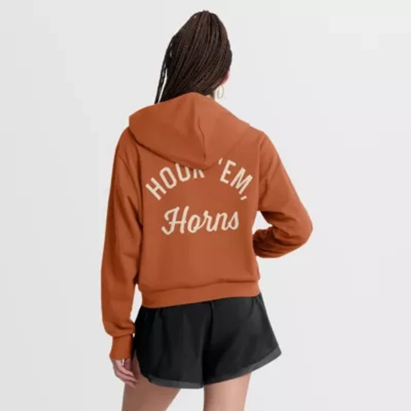 NCAA Nike Texas Longhorns Mantra Cropped Full-Zip Hoodie