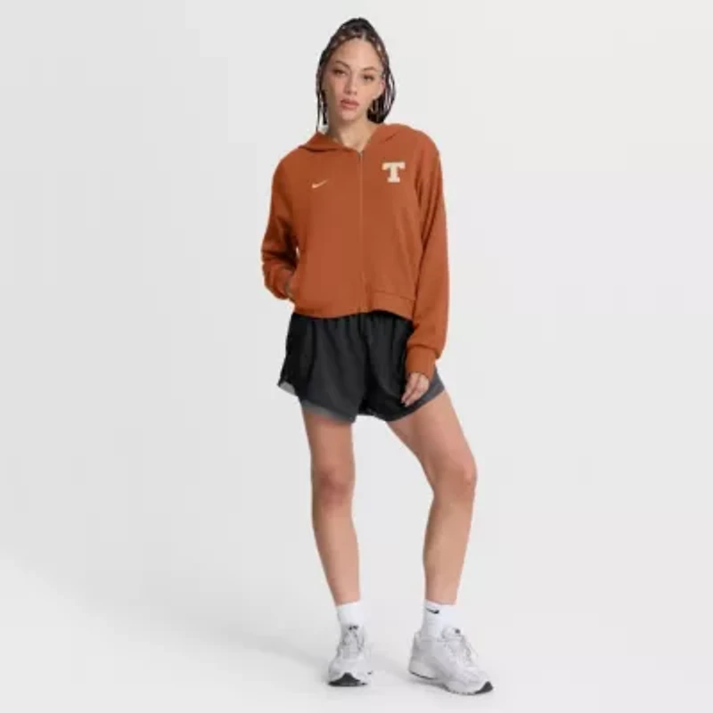 NCAA Nike Texas Longhorns Mantra Cropped Full-Zip Hoodie