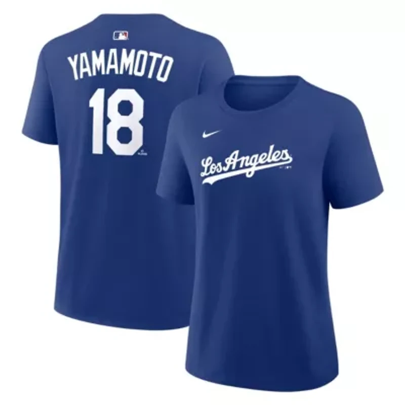 MLB Nike Yoshinobu Yamamoto Los Angeles Dodgers Name & Number T-Shirt