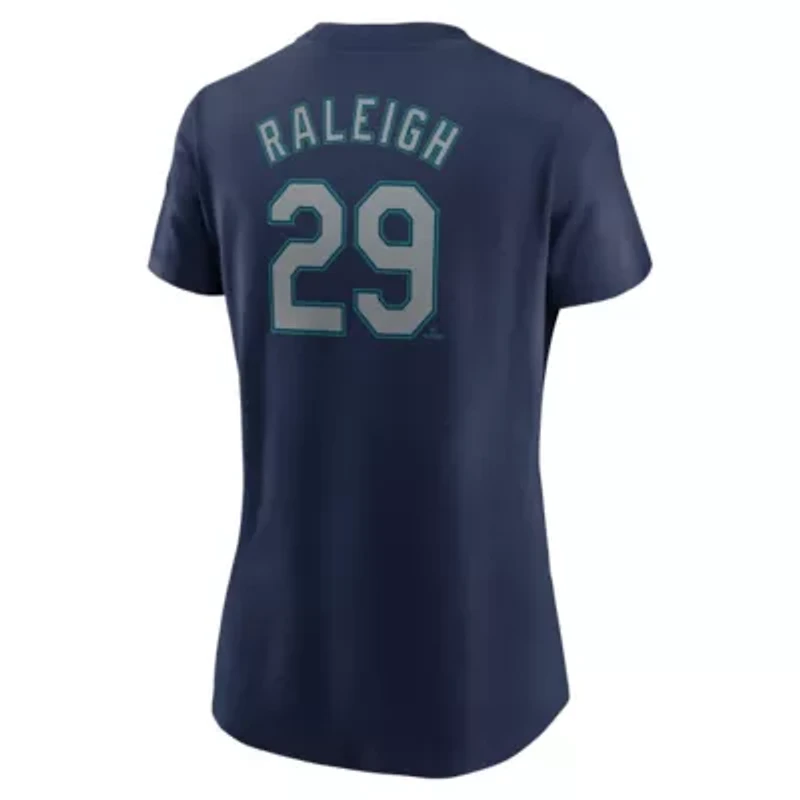 MLB Nike Cal Raleigh Seattle Mariners Cooperstown Collection Fuse Name & Number T-Shirt