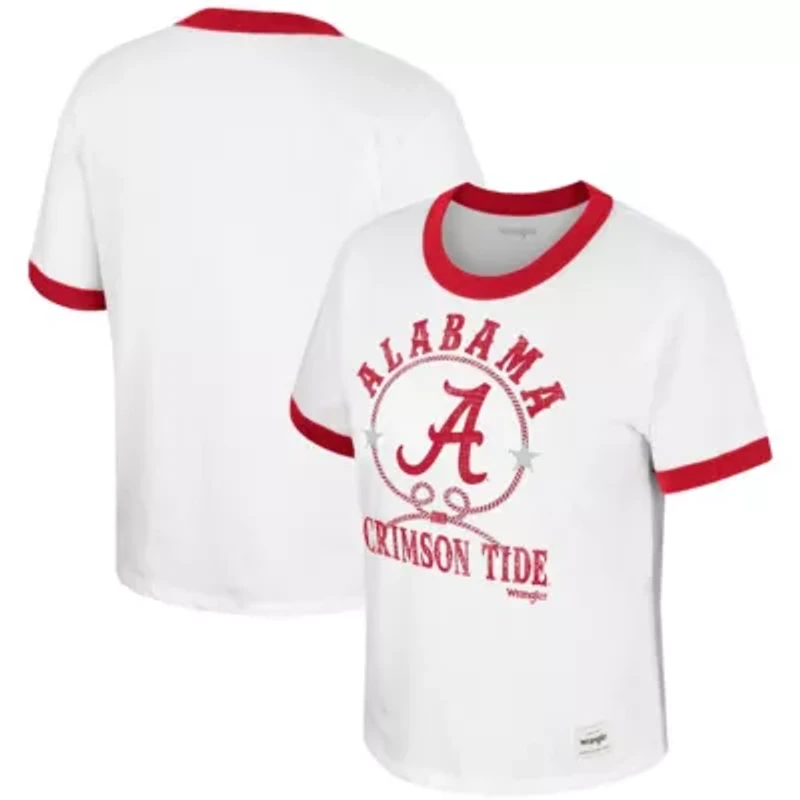 Alabama Crimson Tide NCAA x Wrangler Freehand Ringer T-Shirt
