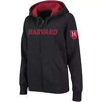 Harvard Crimson NCAA Arched Name Full-Zip Hoodie