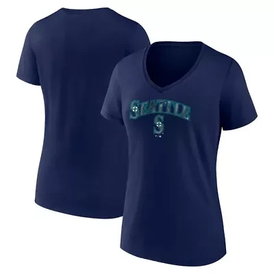MLB Fanatics Seattle Mariners Shine Bright V-Neck T-Shirt