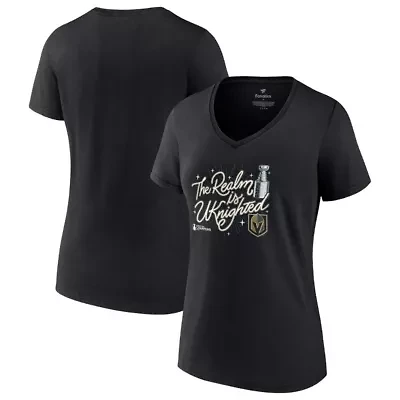 NHL Fanatics Vegas Golden Knights 2023 Stanley Cup s Plus Celebration V-Neck T-Shirt