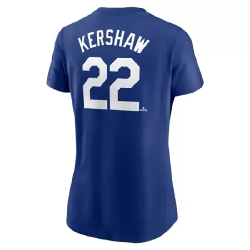 MLB Nike Clayton Kershaw Los Angeles Dodgers Fuse Name & Number T-Shirt