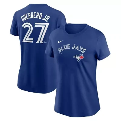 Toronto Blue Jays MLB Nike Vladimir Guerrero Jr. Cooperstown Collection Fuse Name & Number T-Shirt