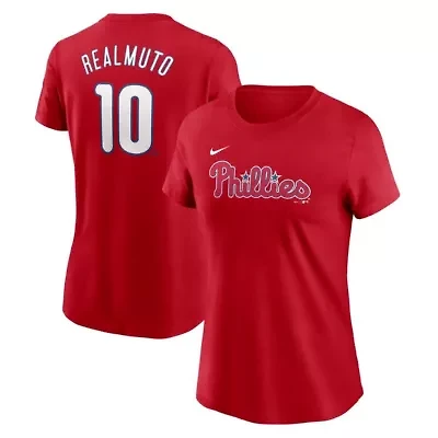 MLB Nike J.T. Realmuto Philadelphia Phillies Cooperstown Collection Fuse Name & Number T-Shirt