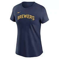 MLB Nike Christian Yelich Milwaukee Brewers Fuse Name & Number T-Shirt