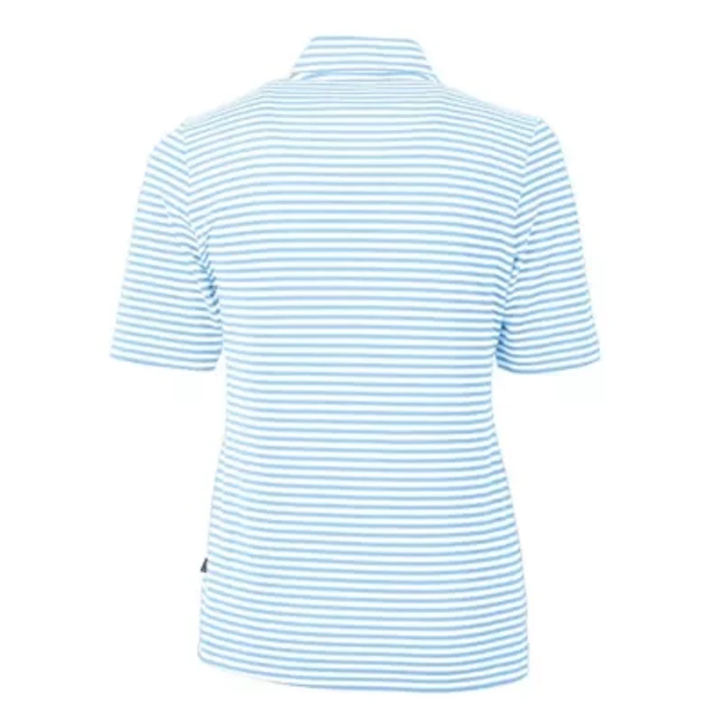 MLB Light Kansas City Royals Connect DryTec Virtue Eco Pique Stripe Recycled Quarter-Zip Pullover Top