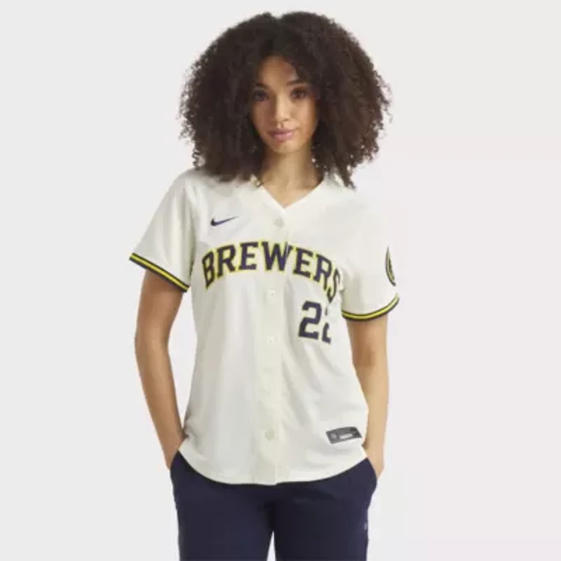 MLB Nike Christian Yelich Milwaukee Brewers Home Limited Player Jersey