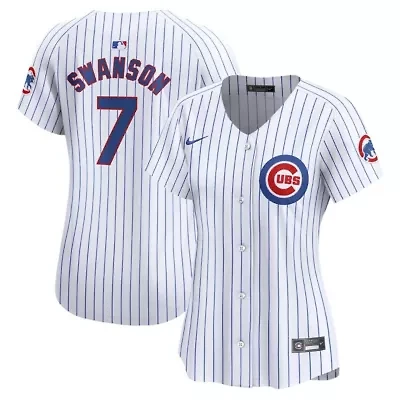 MLB Nike Dansby Swanson Chicago Cubs Home Limited Player Jersey