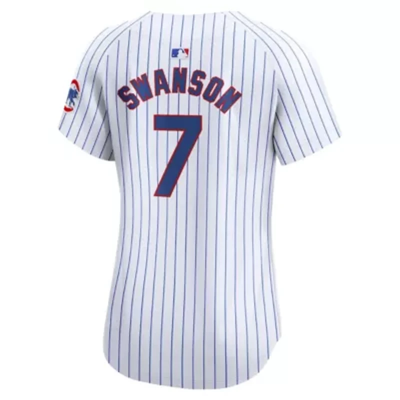 MLB Nike Dansby Swanson Chicago Cubs Home Limited Player Jersey