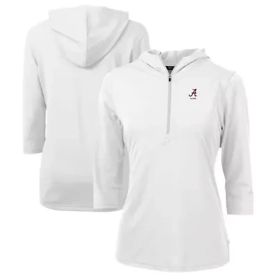 Alabama Crimson Tide NCAA Alumni DryTec Virtue Eco Pique Recycled Half-Zip Pullover Hoodie