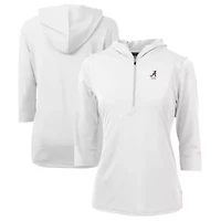 Alabama Crimson Tide NCAA Alumni DryTec Virtue Eco Pique Recycled Half-Zip Pullover Hoodie