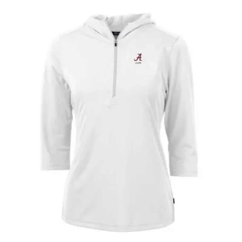 Alabama Crimson Tide NCAA Alumni DryTec Virtue Eco Pique Recycled Half-Zip Pullover Hoodie