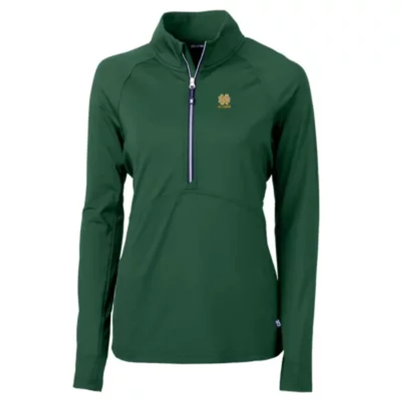 NCAA Notre Dame Fighting Irish Alumni Adapt Eco Knit Stretch Recycled Half-Zip Pullover Top
