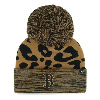 Boston Red Sox MLB Boston Sox Rosette Cuffed Knit Hat with Pom