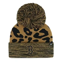Boston Red Sox MLB Boston Sox Rosette Cuffed Knit Hat with Pom