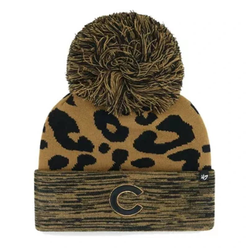 MLB Chicago Cubs Rosette Cuffed Knit Hat with Pom