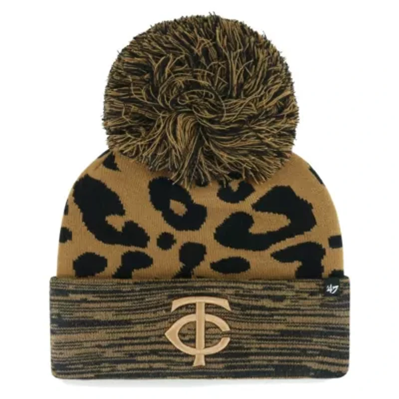 MLB Minnesota Twins Rosette Cuffed Knit Hat with Pom