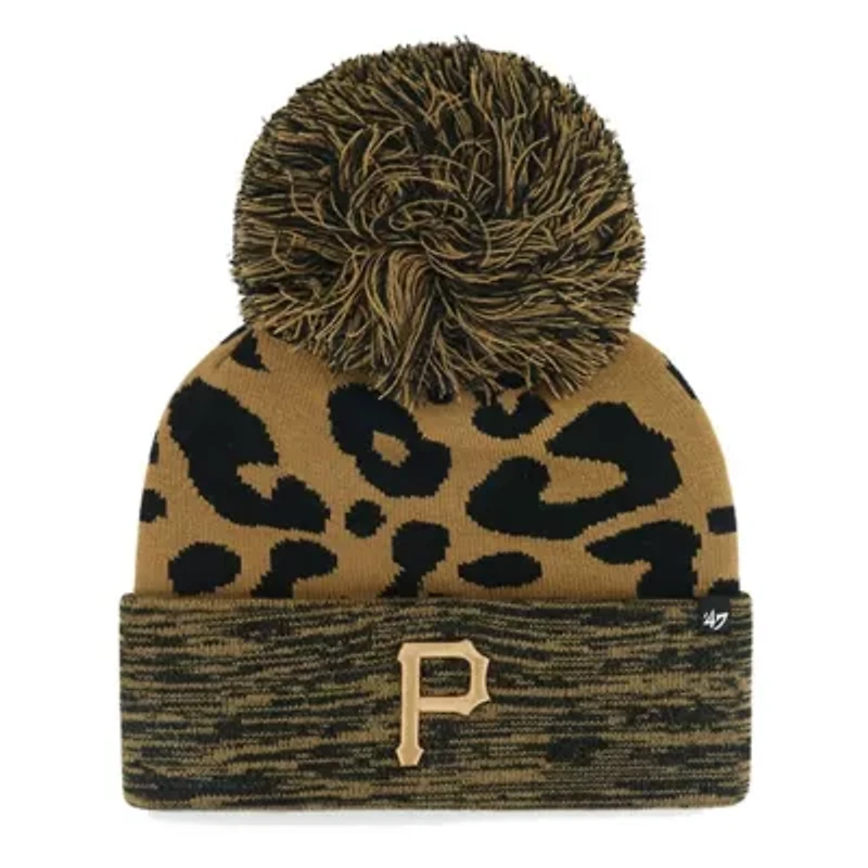MLB Pittsburgh Pirates Rosette Cuffed Knit Hat with Pom