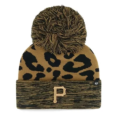 MLB Pittsburgh Pirates Rosette Cuffed Knit Hat with Pom