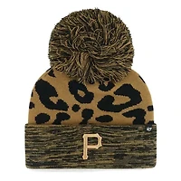 MLB Pittsburgh Pirates Rosette Cuffed Knit Hat with Pom