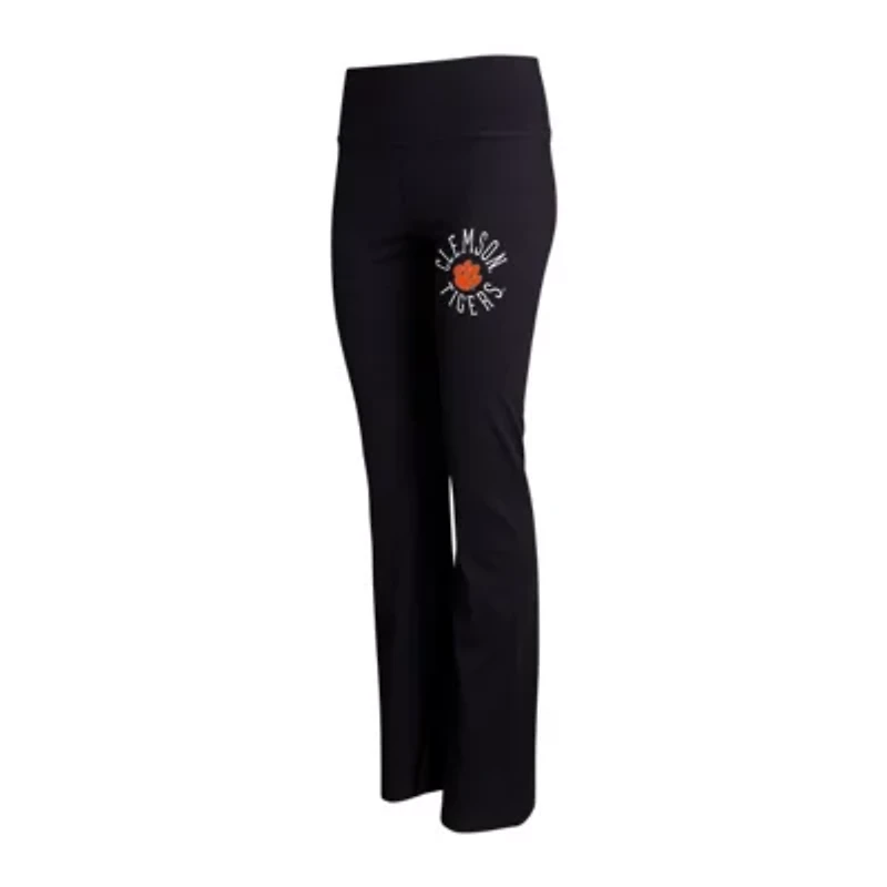 NCAA Clemson Tigers Enclave Tri-Blend Flared Leggings