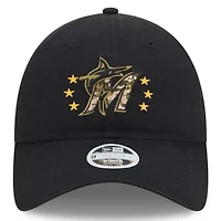 MLB Miami Marlins 2024 Armed Forces Day 9TWENTY Adjustable Hat