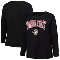 NCAA Florida State Seminoles Plus Arch Over Logo Scoop Neck Long Sleeve T-Shirt