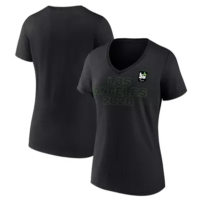 IOC Fanatics LA28 Paralympic Games Neon Outline V-Neck T-Shirt
