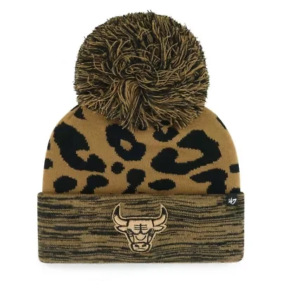NBA Chicago Bulls Rosette Cuffed Knit Hat with Pom