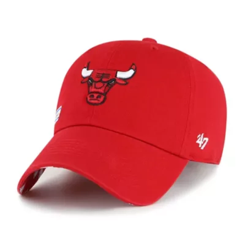 NBA Chicago Bulls Confetti Undervisor Clean Up Adjustable Hat