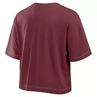 NCAA Fanatics Texas A&M Aggies Home Team Bold Fashion Modest V-Neck Cropped T-Shirt
