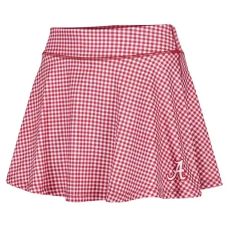 Alabama Crimson Tide NCAA Gingham Flowy Skort