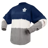 NHL Fanatics Blue/Gray Toronto Maple Leafs Ombre Long Sleeve T-Shirt
